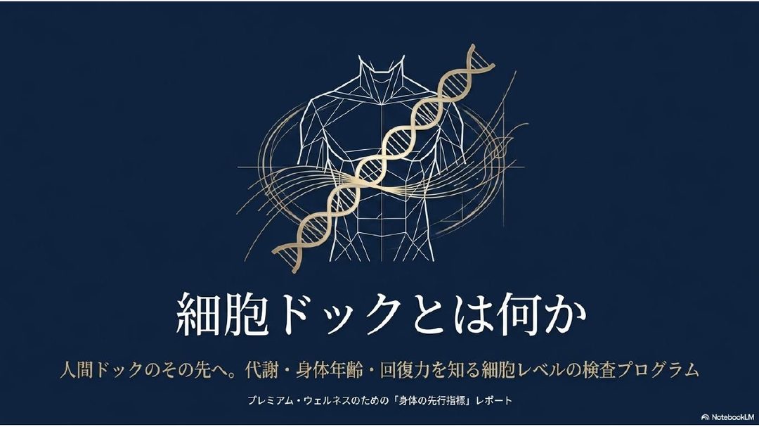 細胞ドックとは何か — 人間ドックのその先へ
